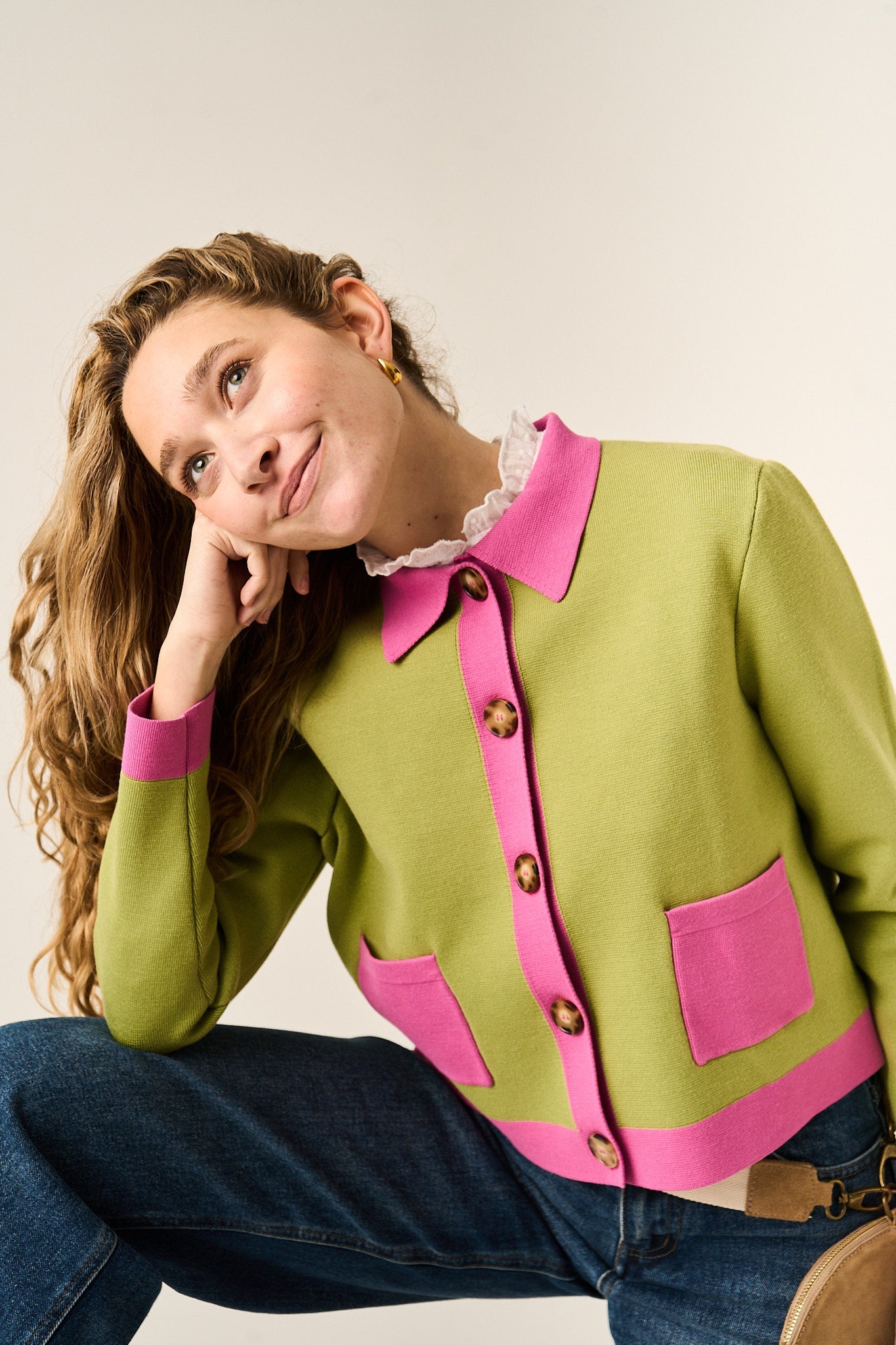 Cárdigan Dália Verde