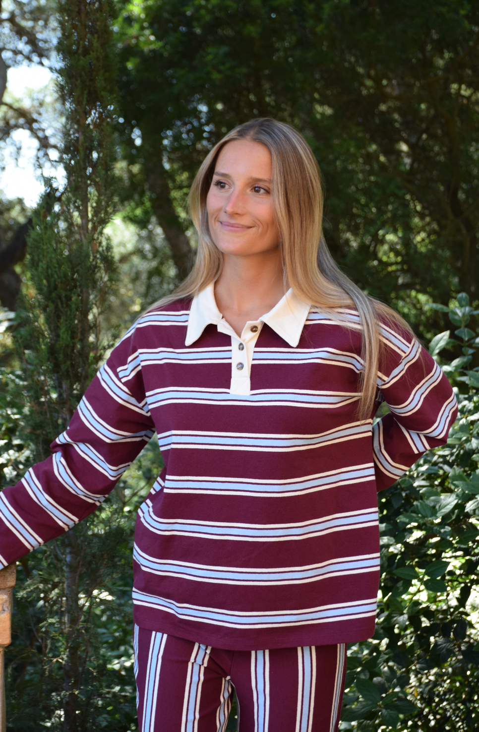 Polera Filipa Burgundy