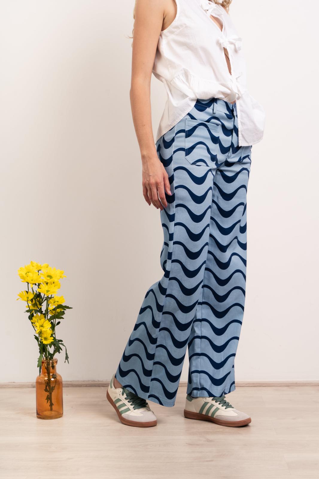 Jeans Valeria Ondas Azul