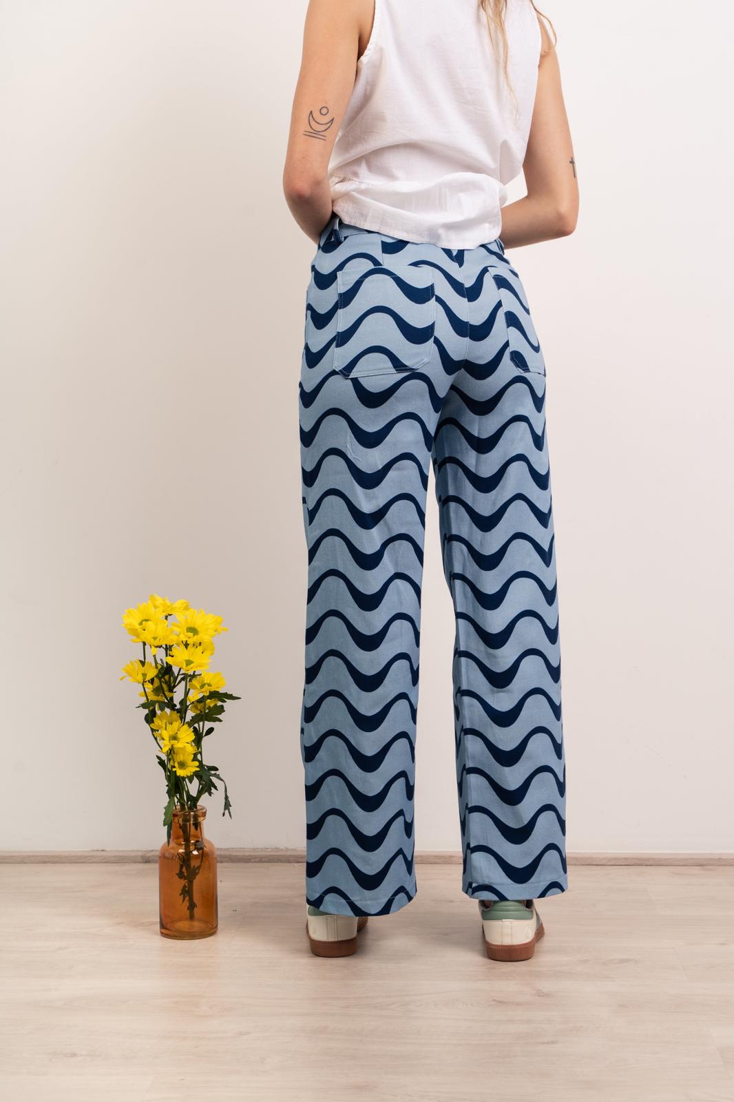 Jeans Valeria Ondas Azul