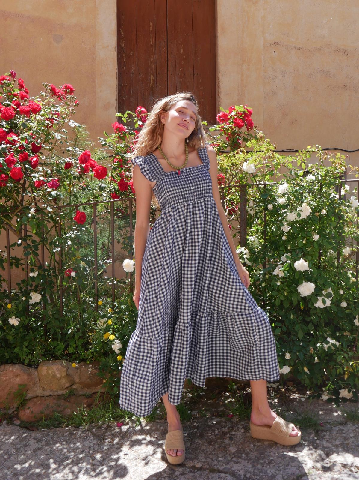 Vestido Amaia Vichy Marino