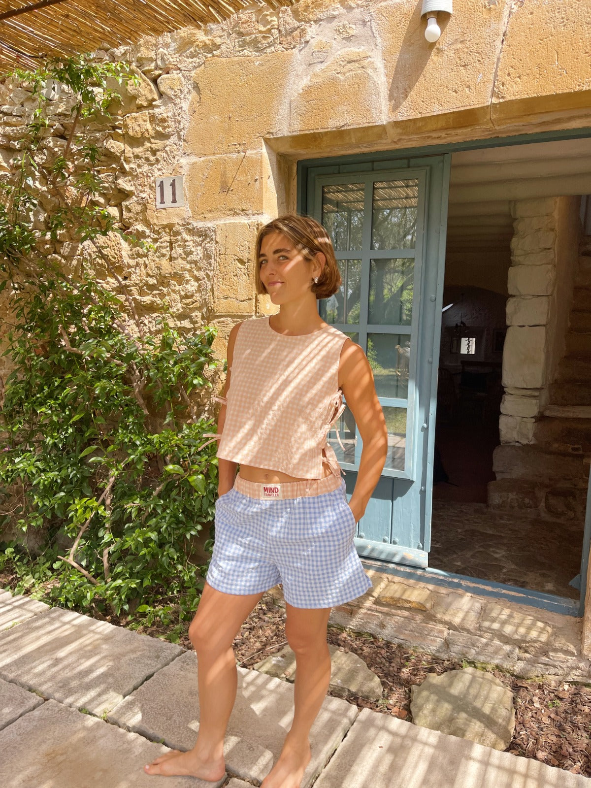 Short Mina Blue and Orange