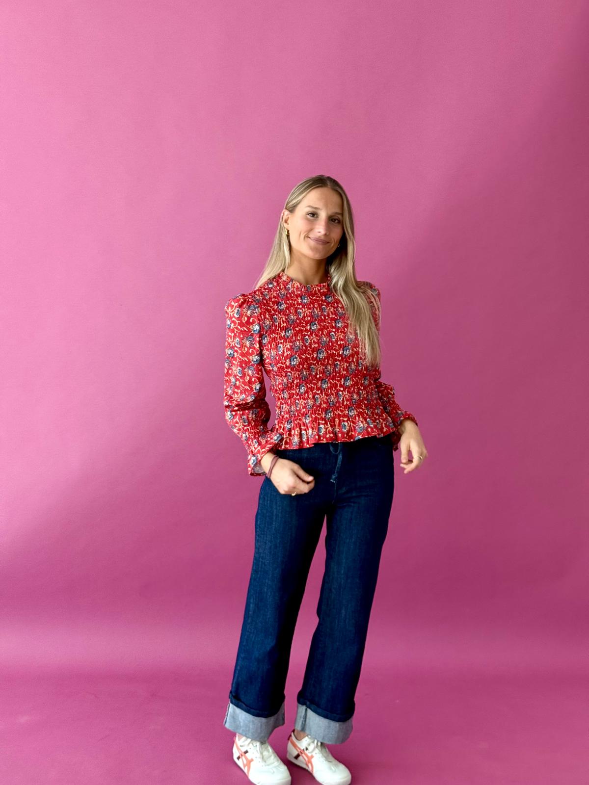 Blusa Chía Lirio Rojo