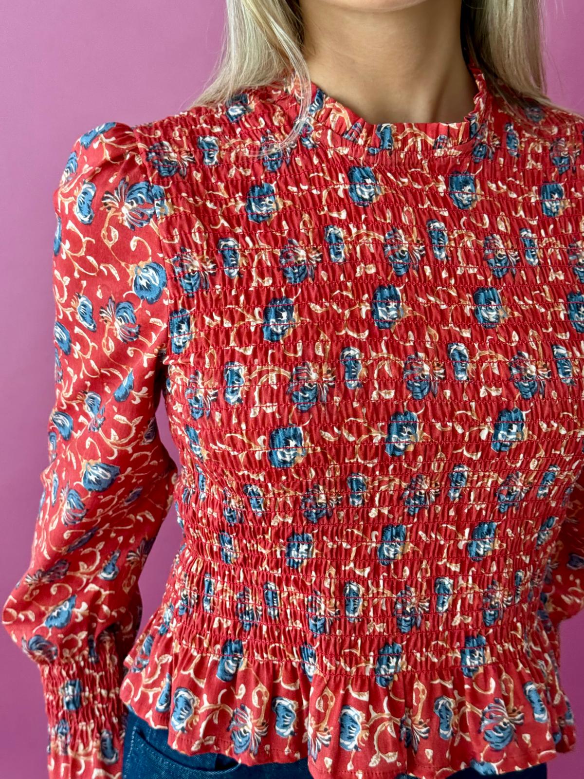 Blusa Chía Lirio Rojo