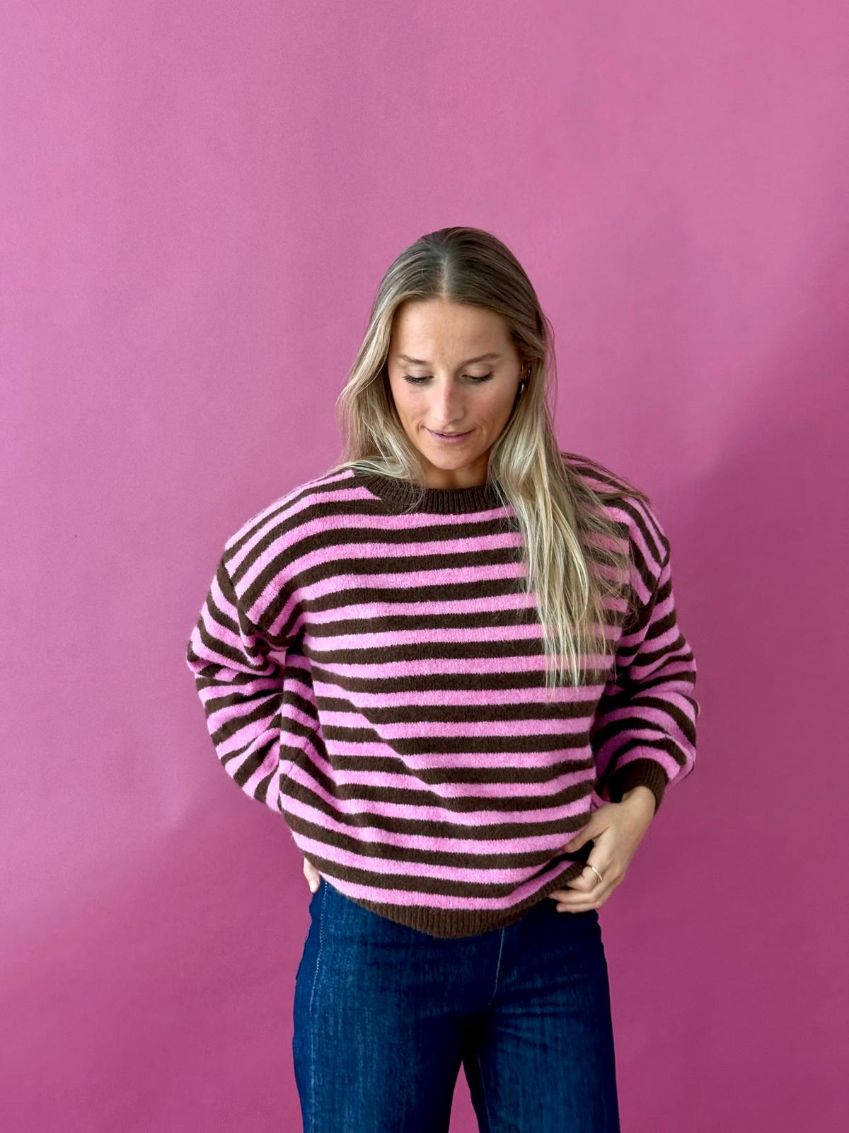 Jersey Pia Marrón y Rosa