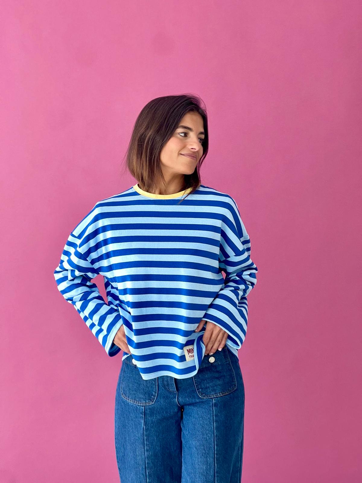 Camiseta Núria Azul y Amarillo