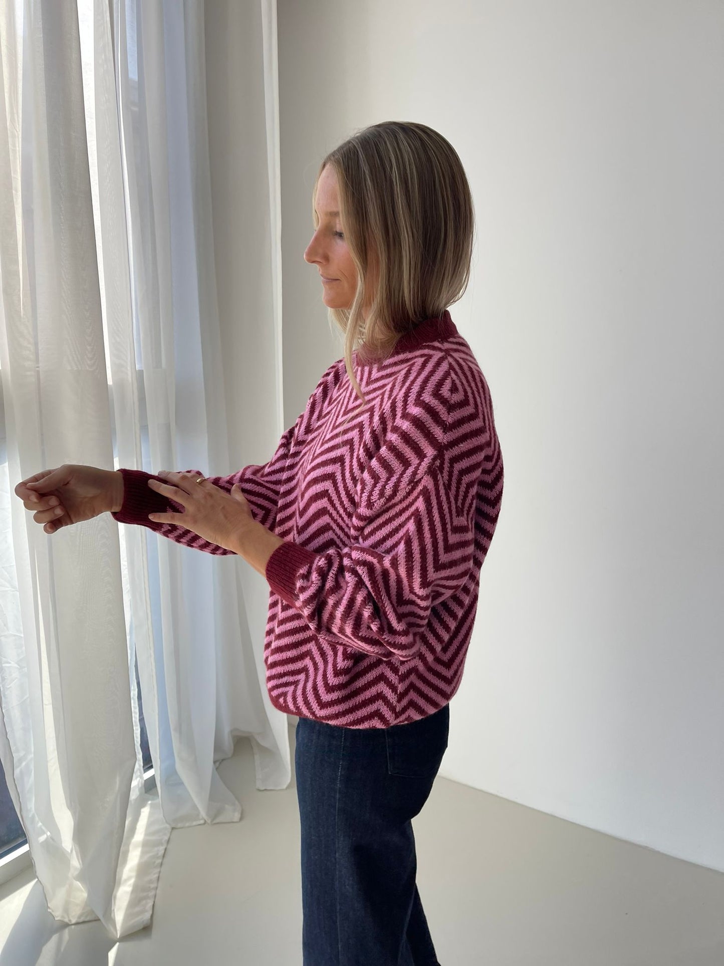 Jersey Leonor Burgundy y Rosa