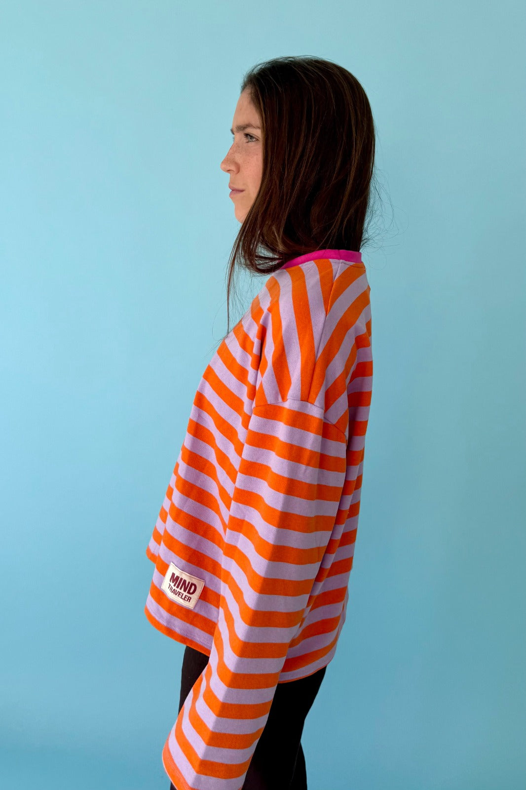 Camiseta Núria Lavanda y Naranja