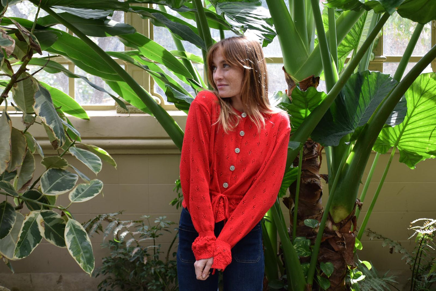 Cárdigan Josephine Rojo