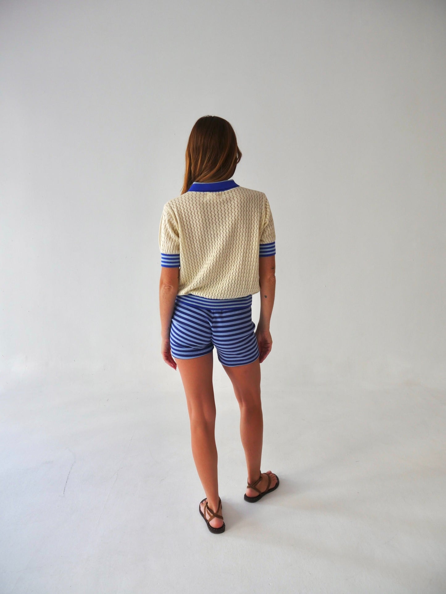 Short Núria Celeste y Azul