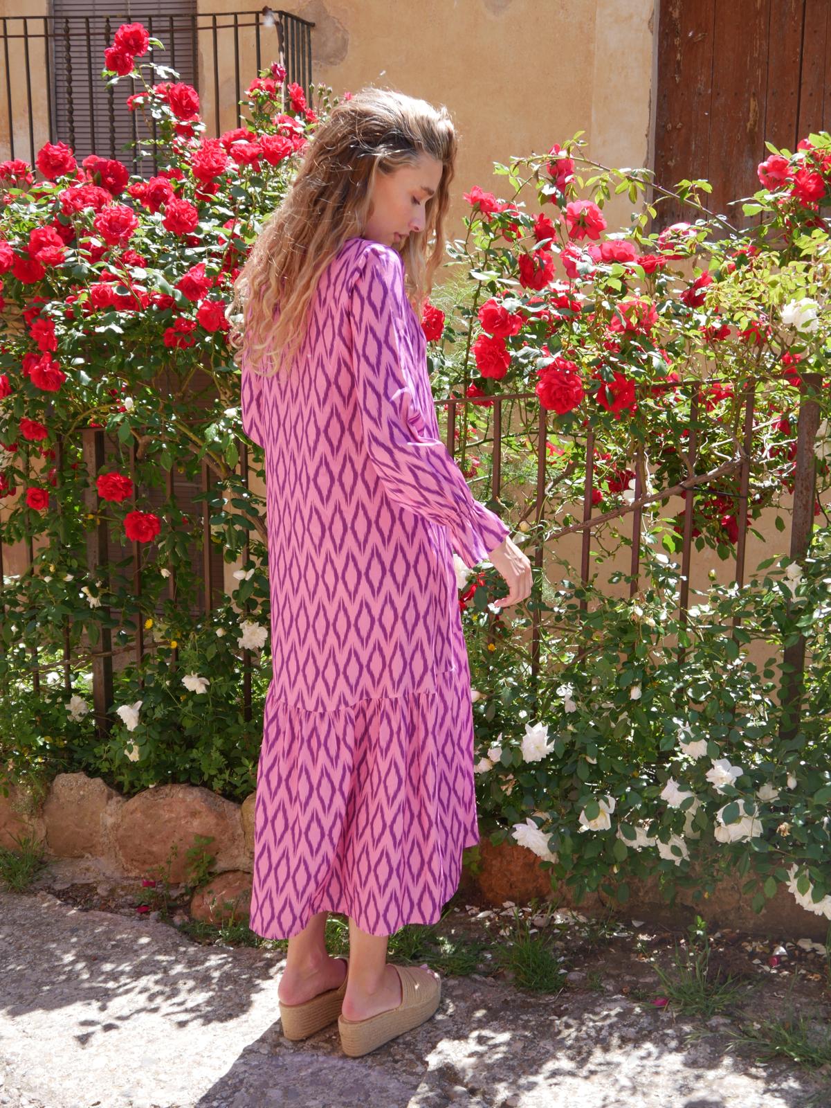 Vestido Allegra Rombos Morado