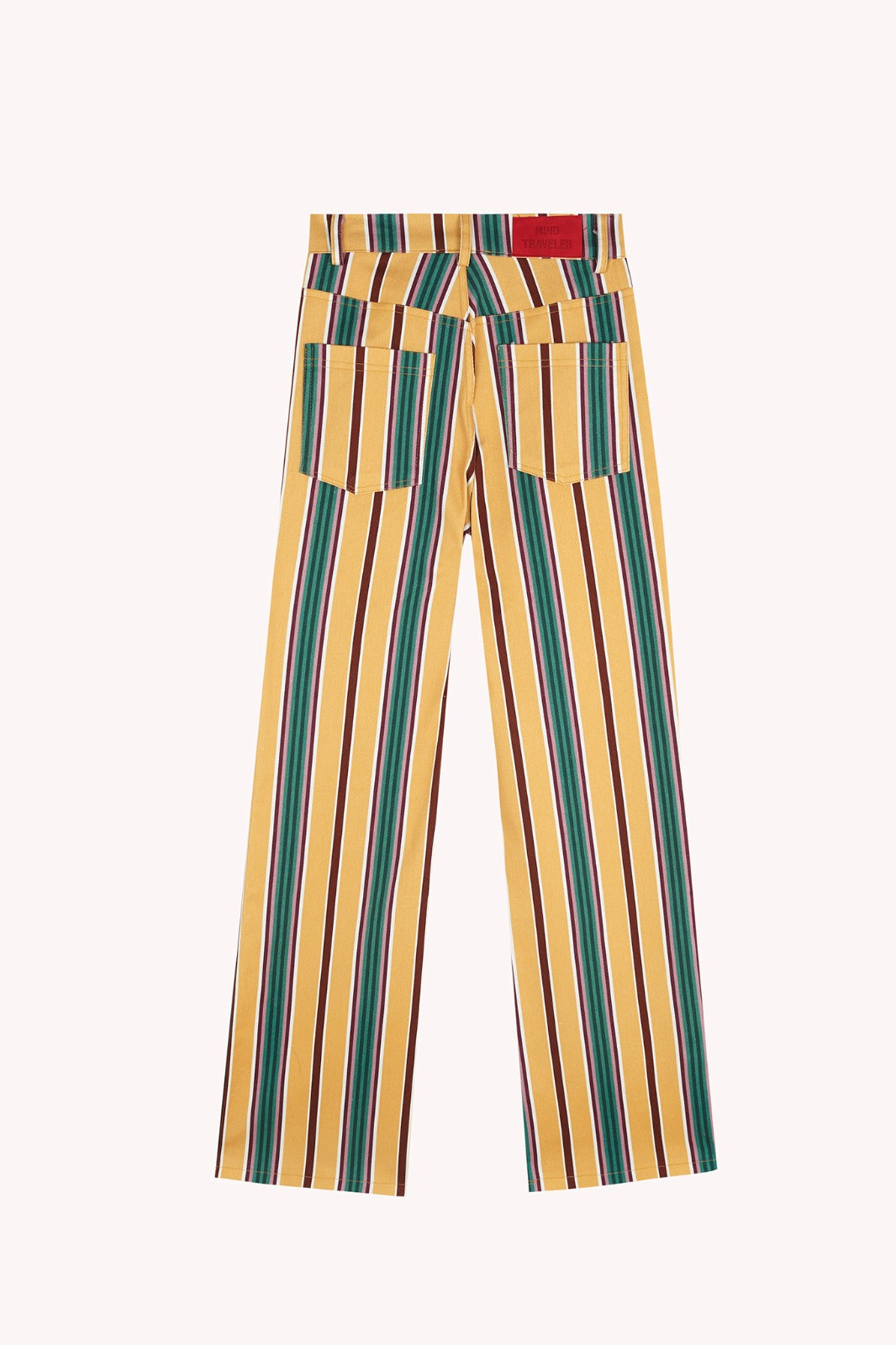 Inés Striped Yellow Jeans