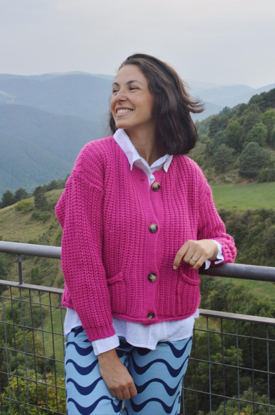 Cloe Fuchsia Cardigan