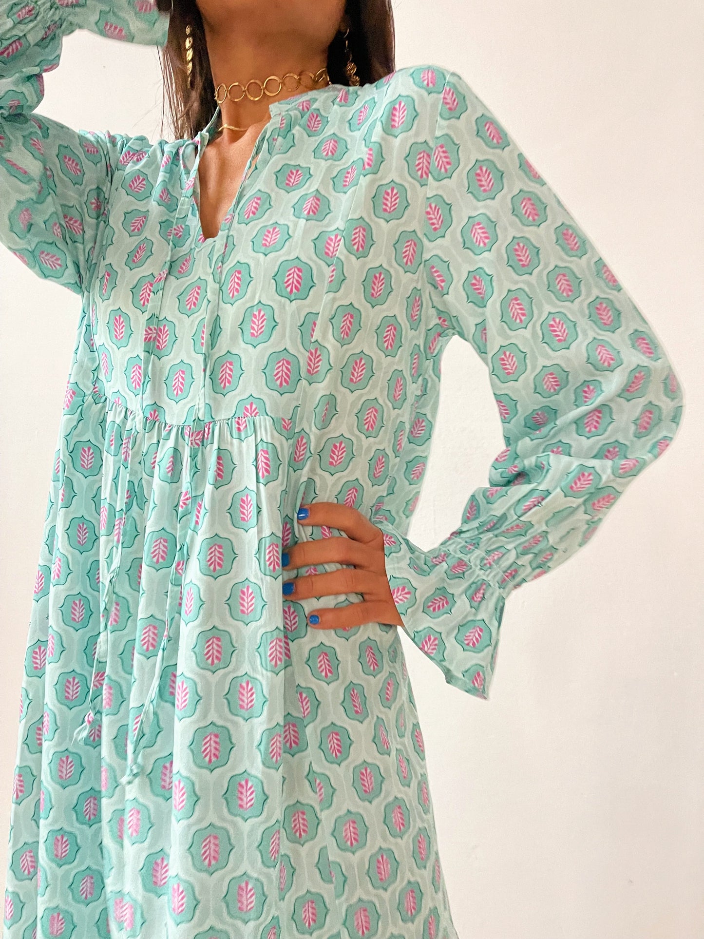 Vestido Allegra Verde Agua