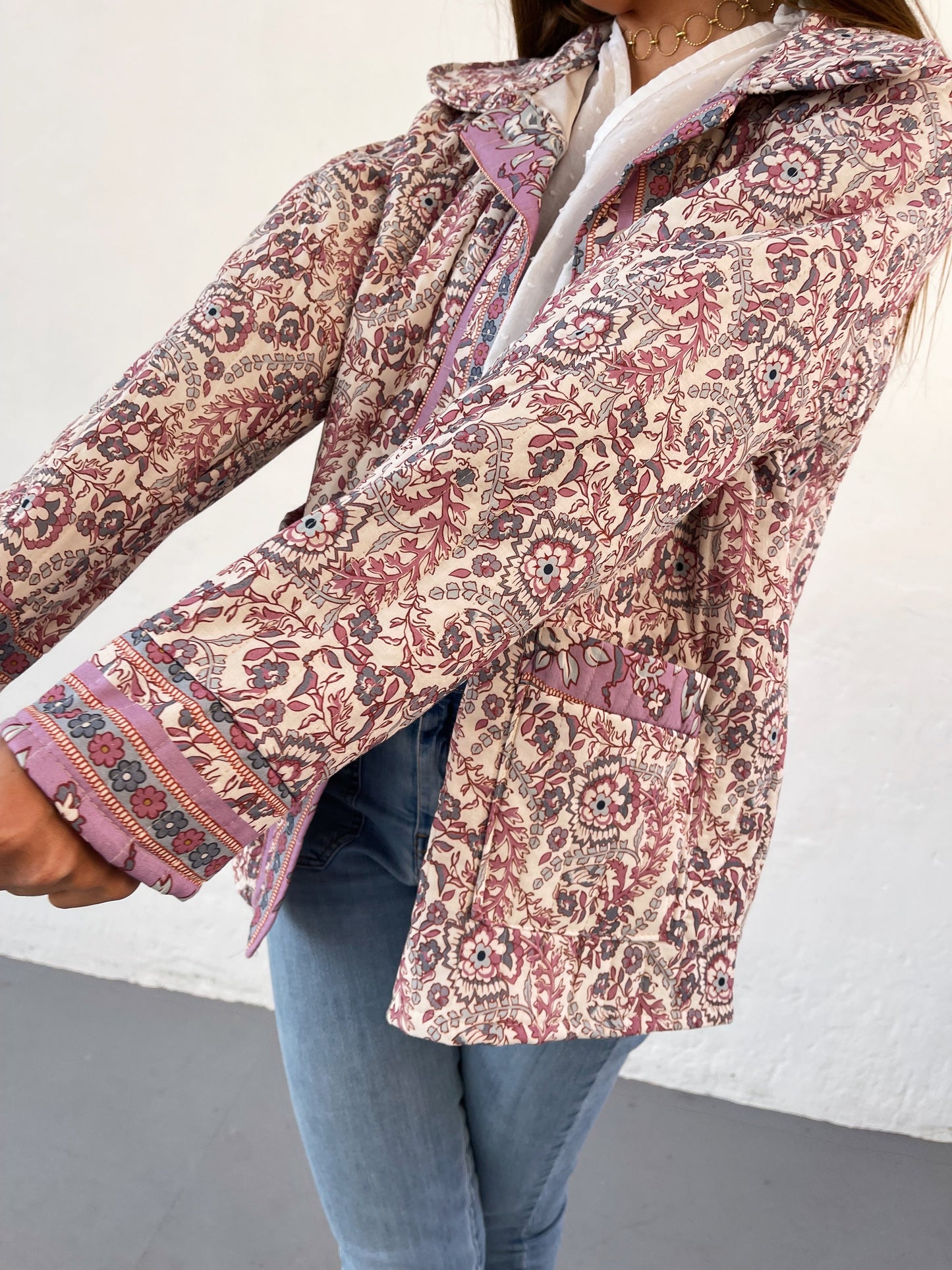 Pink Flowers Jacket