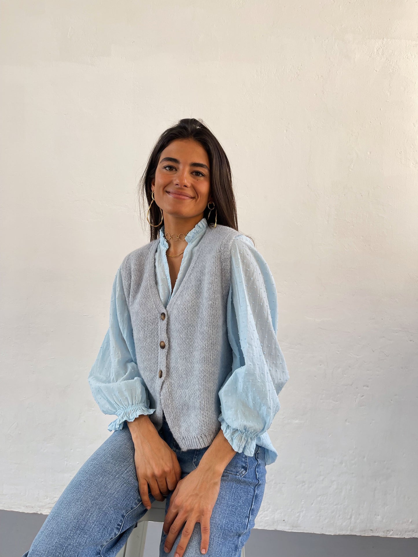 Light Blue Rous Vest