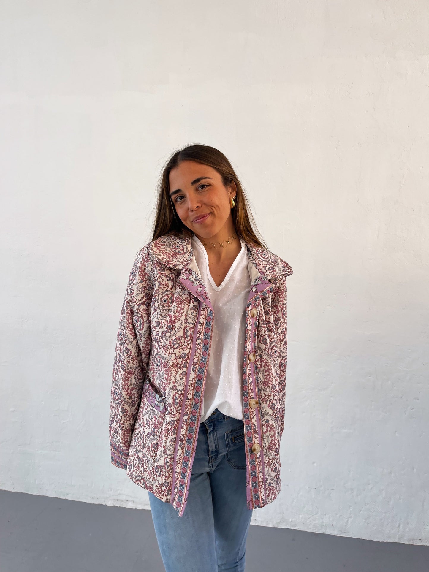 Pink Flowers Jacket