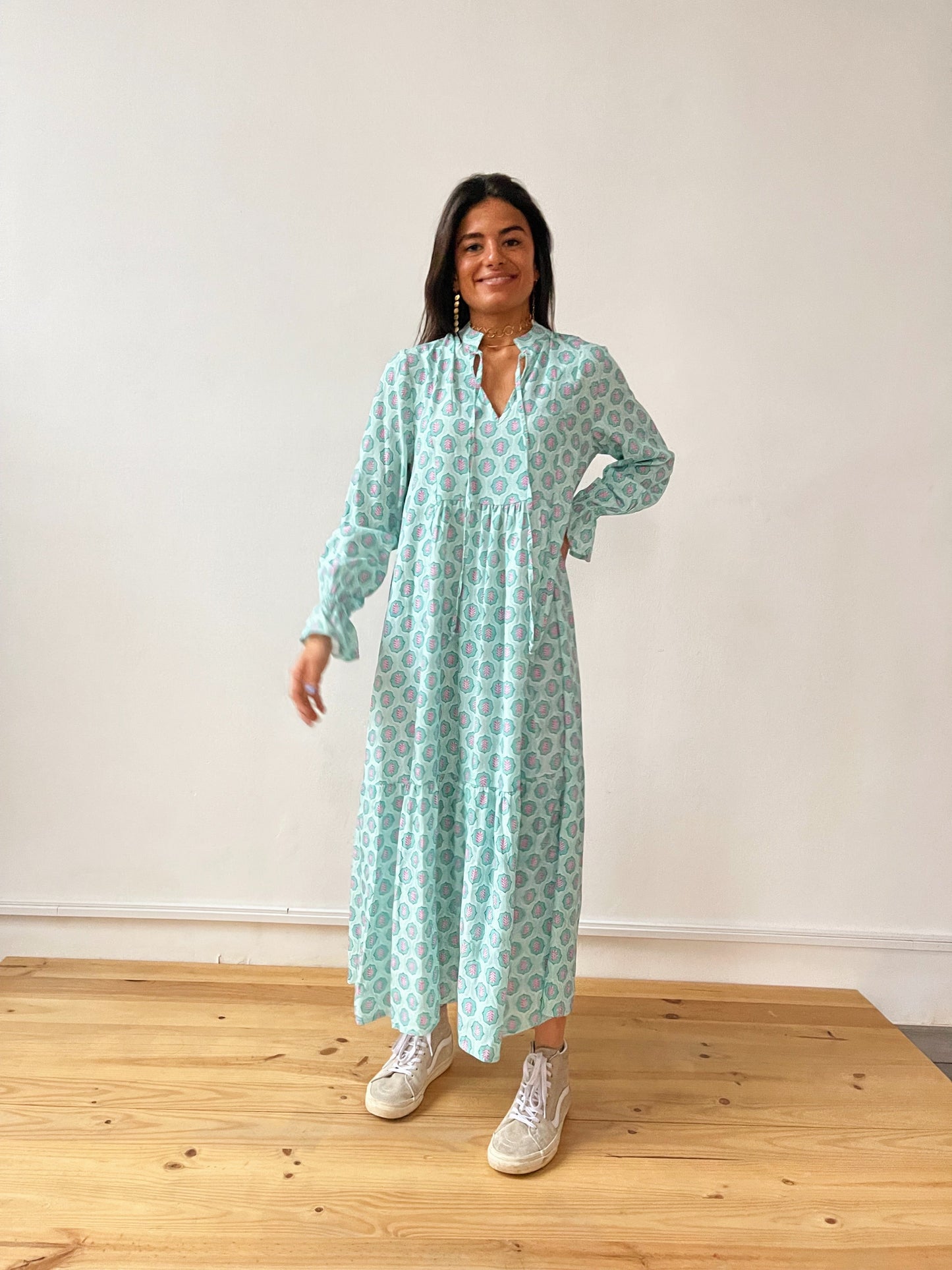 Vestido Allegra Verde Agua