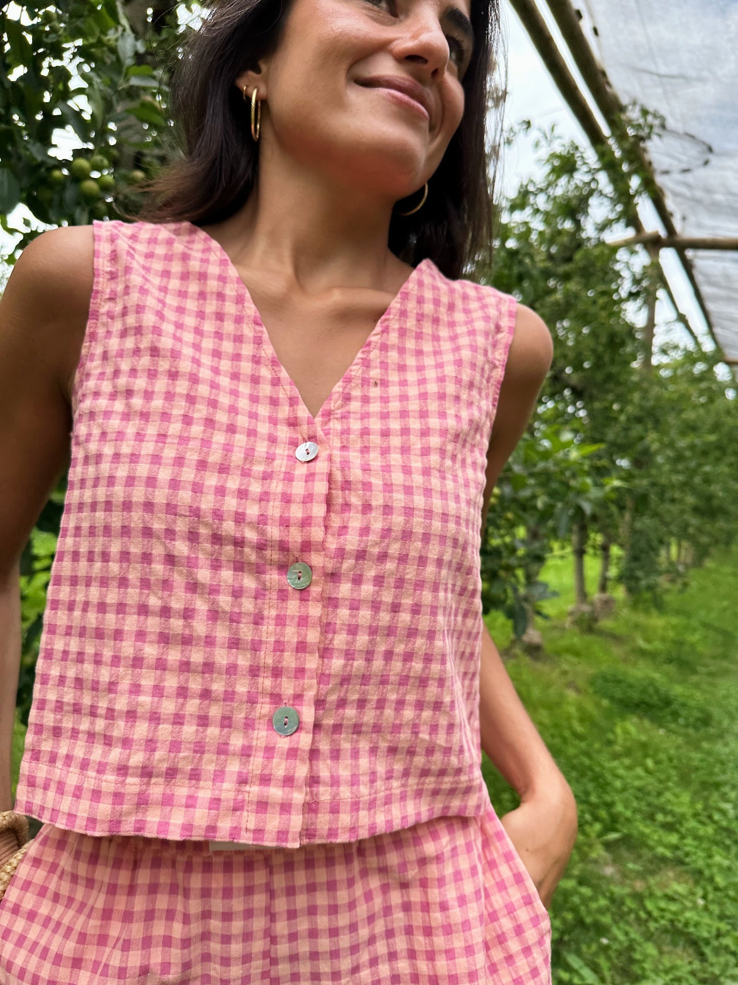 Pink Mina Vest