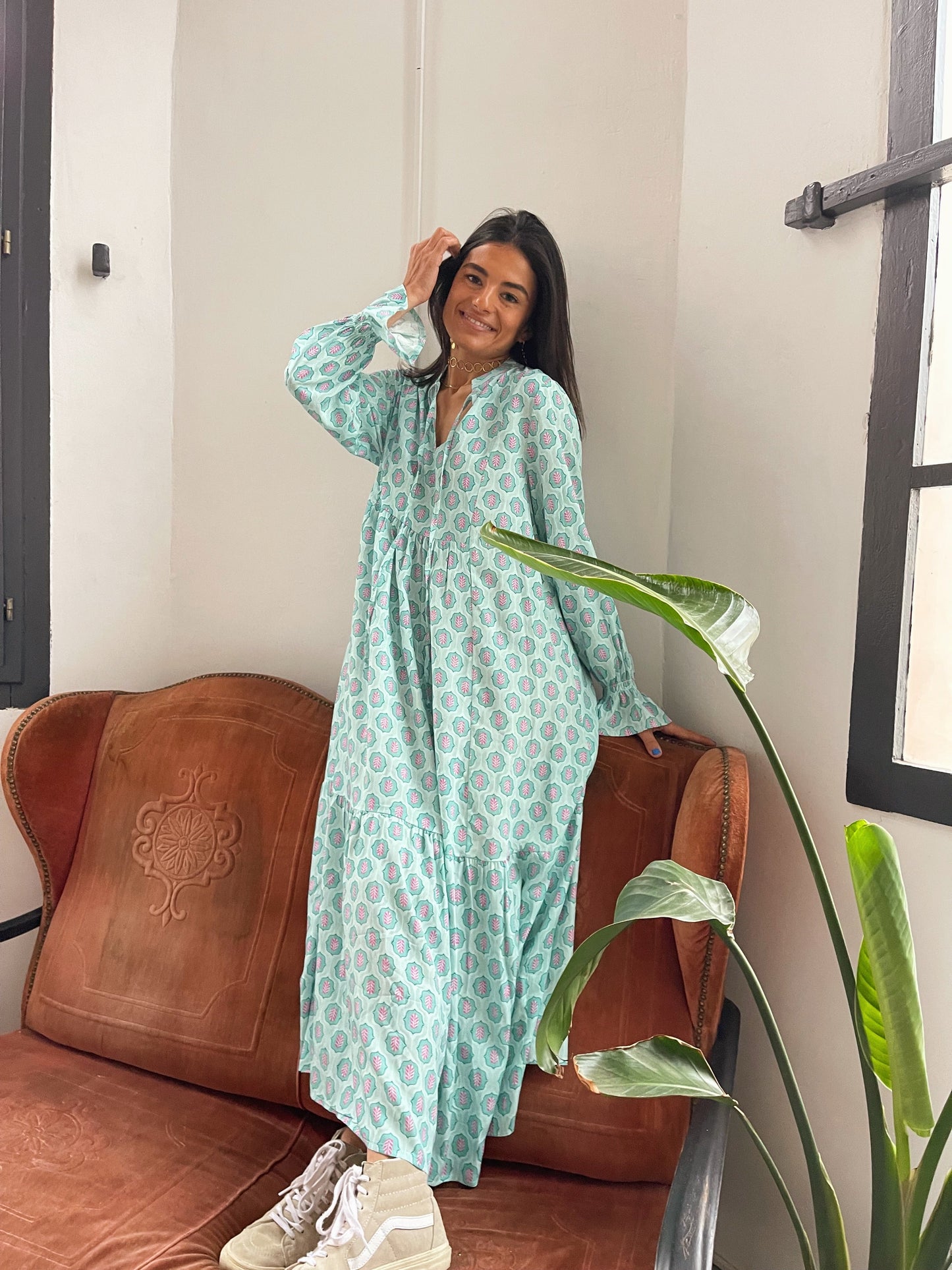 Vestido Allegra Verde Agua