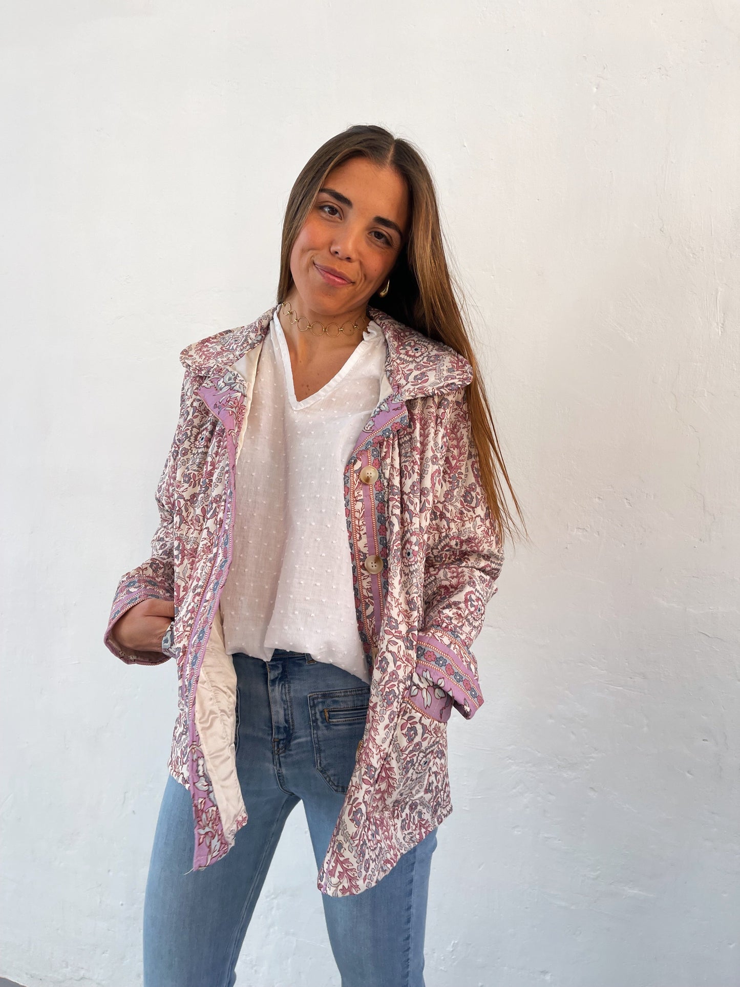 Pink Flowers Jacket