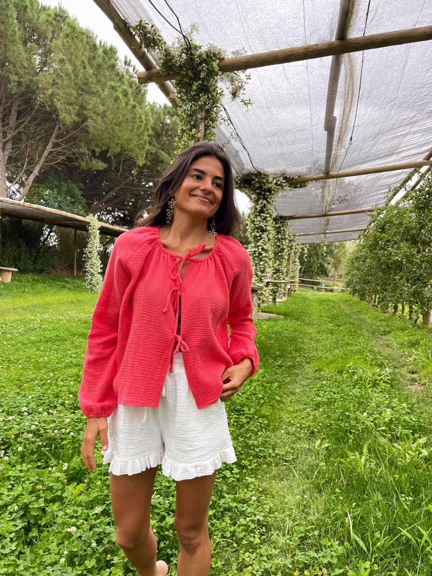 Paula Strawberry Blouse