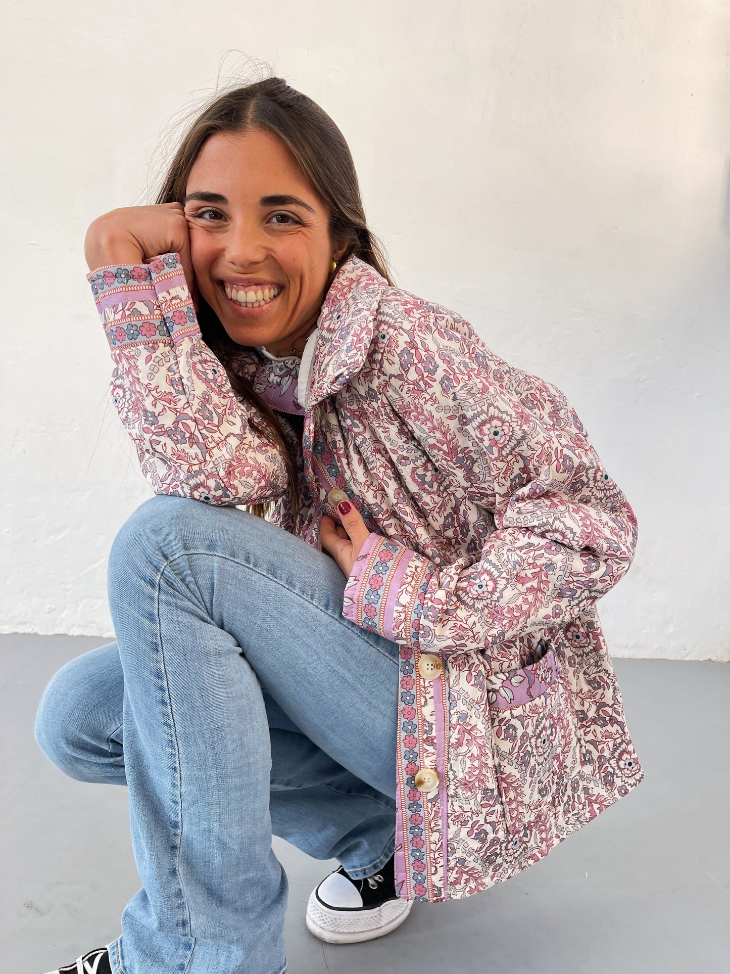 Pink Flowers Jacket