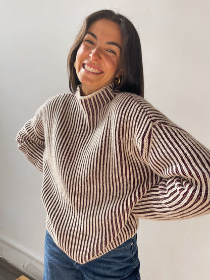 Rita Burgundy Sweater