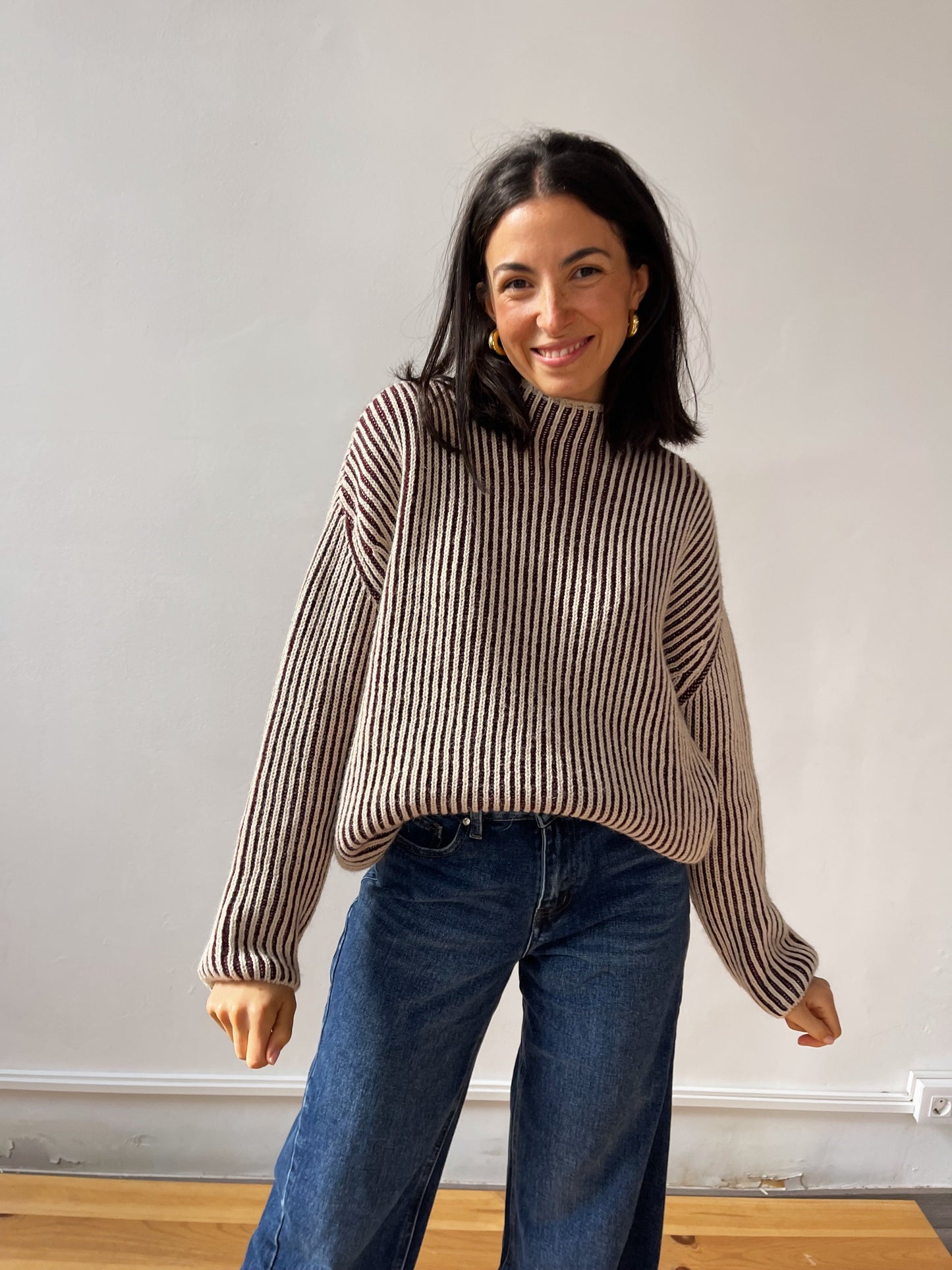 Rita Burgundy Sweater