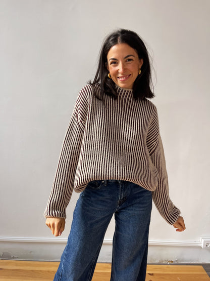 Rita Burgundy Sweater