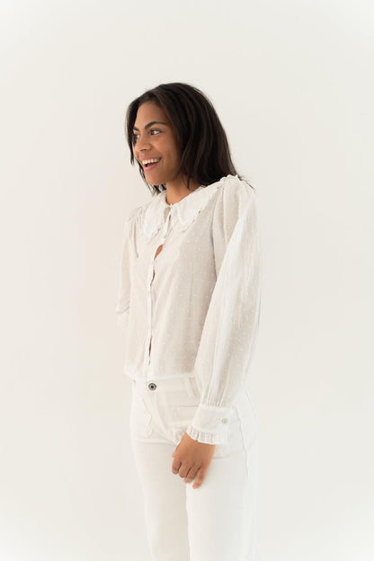 Diana White Blouse
