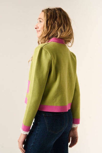 Green Dahlia Cardigan