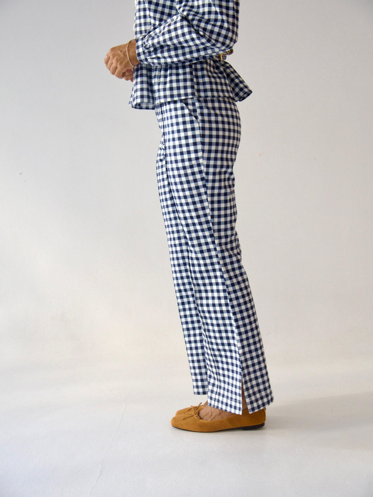 Pantalón Rome Vichy Azul Marino
