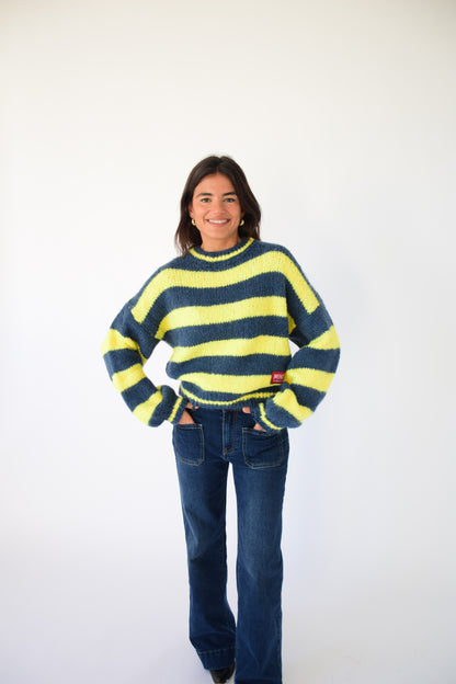 Jersey Aura Amarillo y Marino