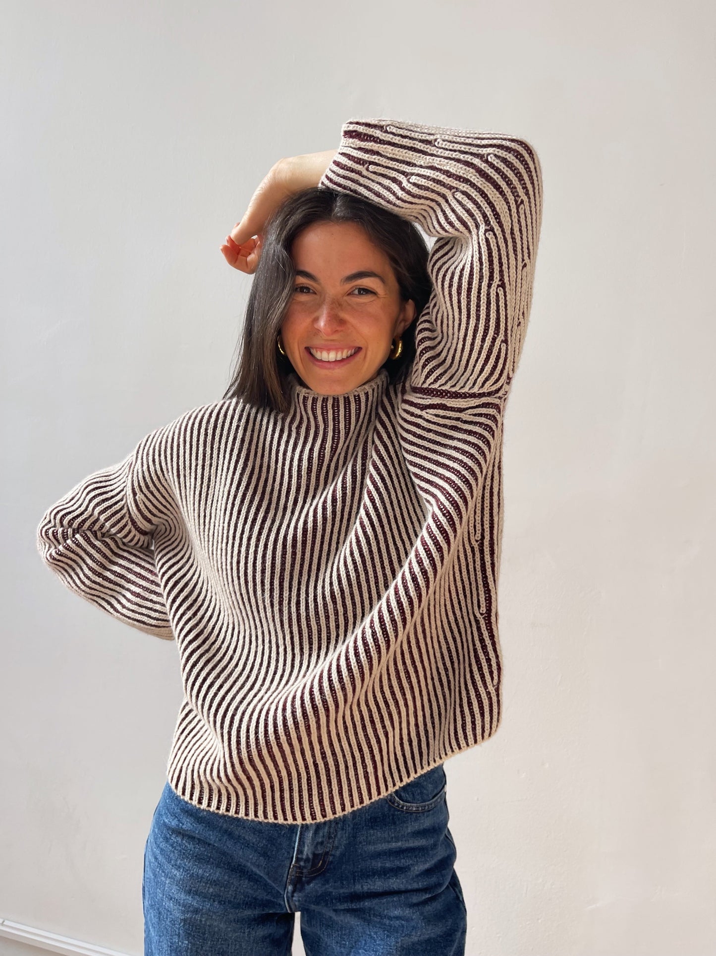 Rita Burgundy Sweater