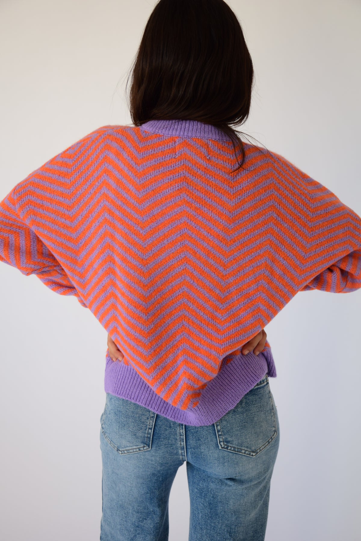 Jersey Leonor Lavanda y Naranja
