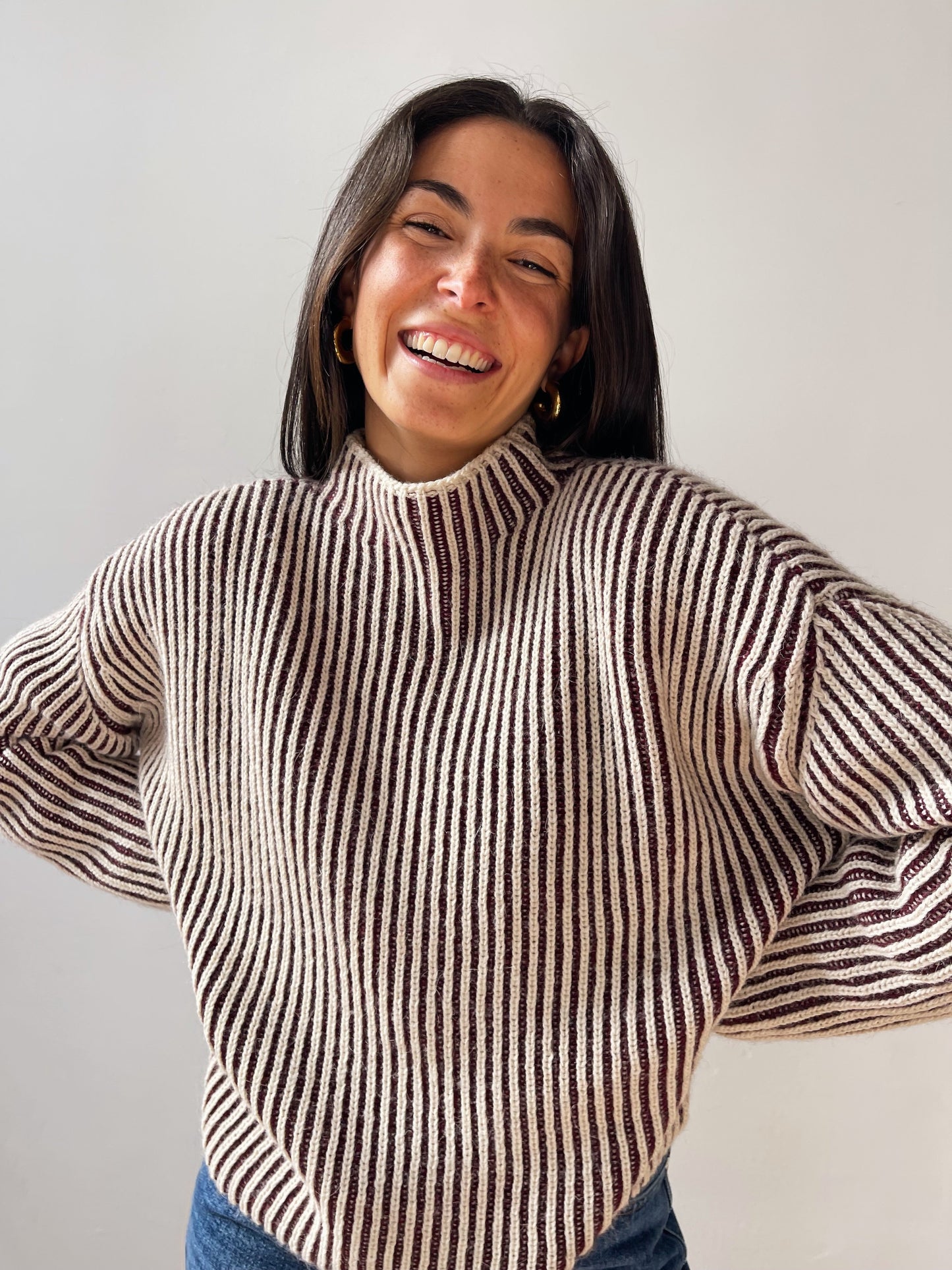 Rita Burgundy Sweater