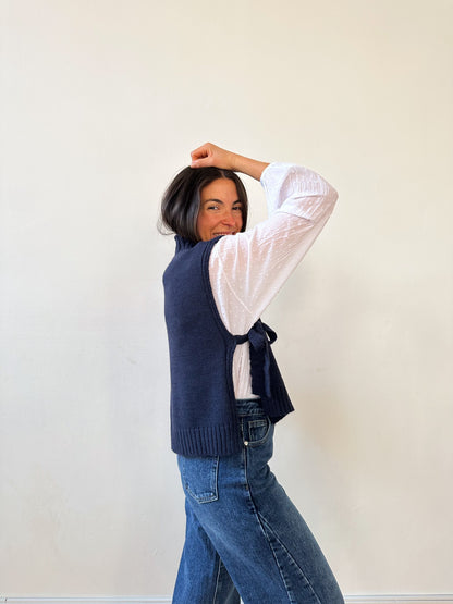 Julieta Navy Vest