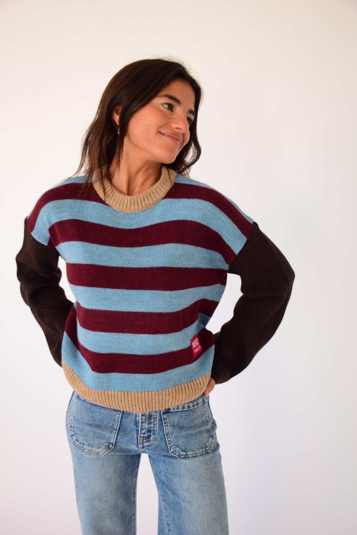 Jersey Abril Burgundy y Celeste