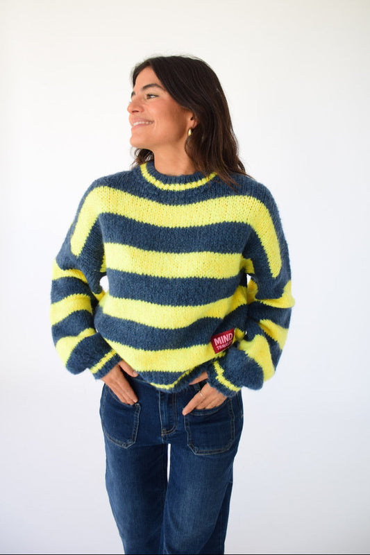Jersey Aura Amarillo y Marino