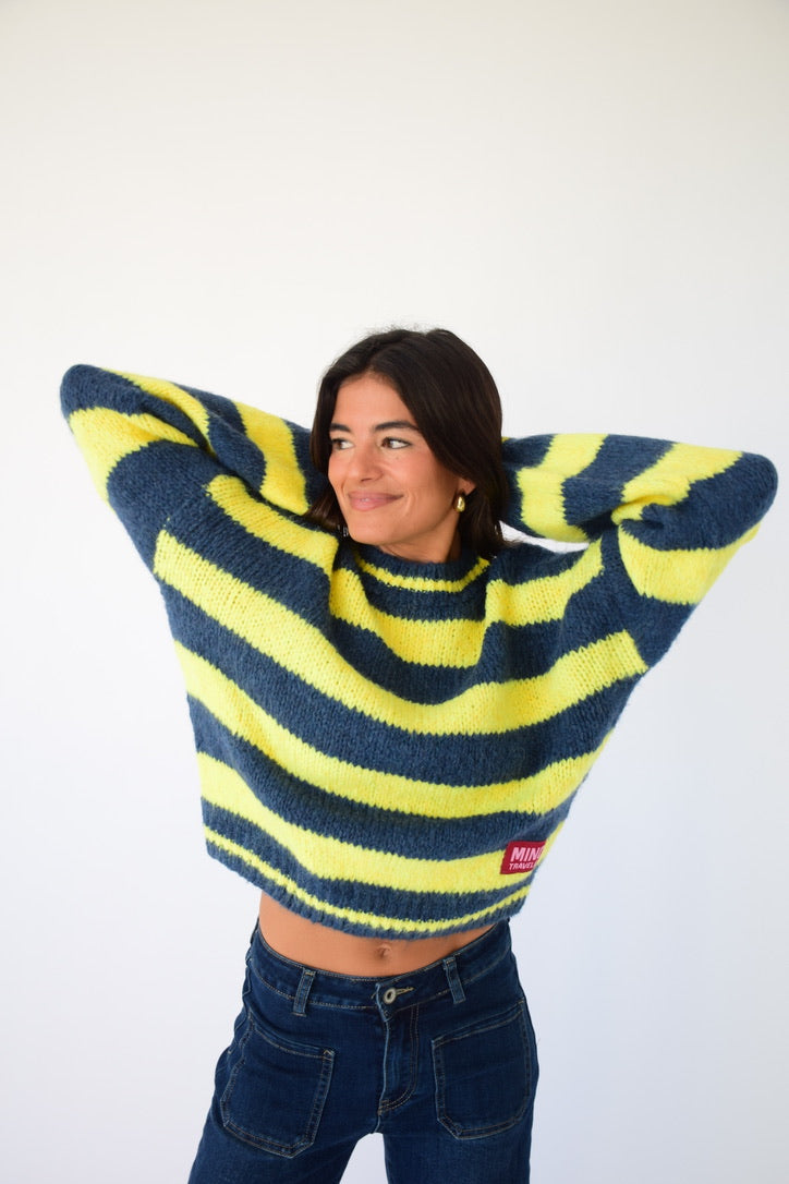 Jersey Aura Amarillo y Marino