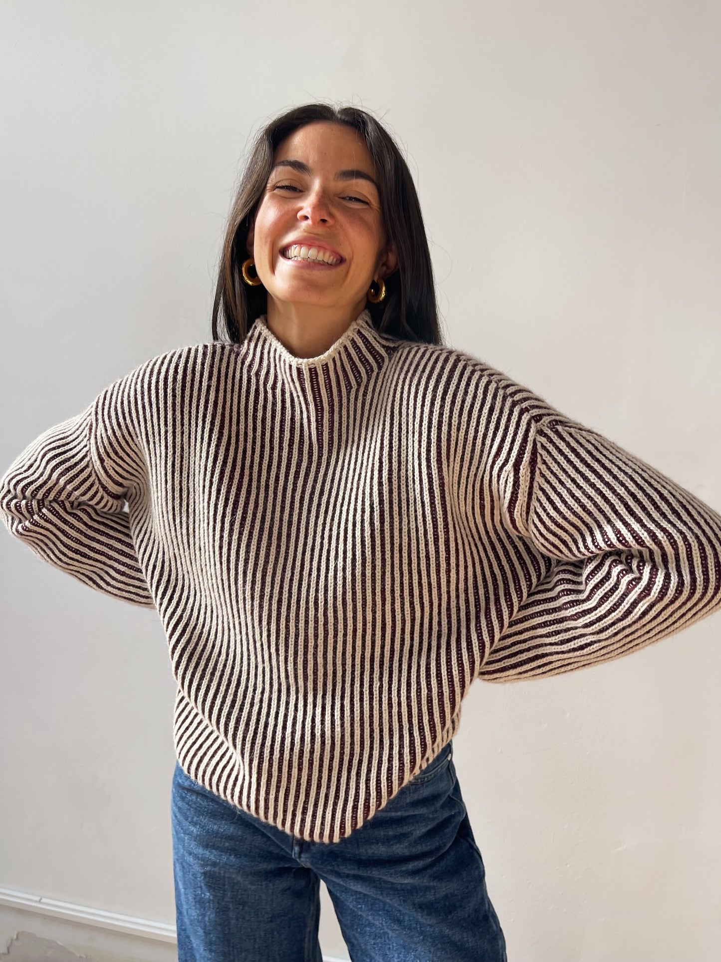 Rita Burgundy Sweater