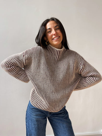 Rita Burgundy Sweater