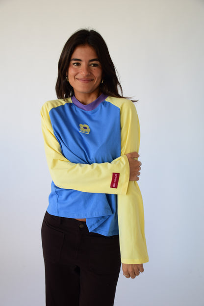 Camiseta Carlota Azul y Amarillo