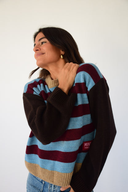 Jersey Abril Burgundy y Celeste