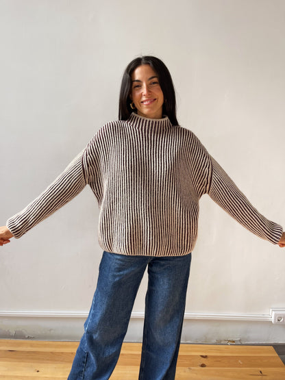 Rita Burgundy Sweater