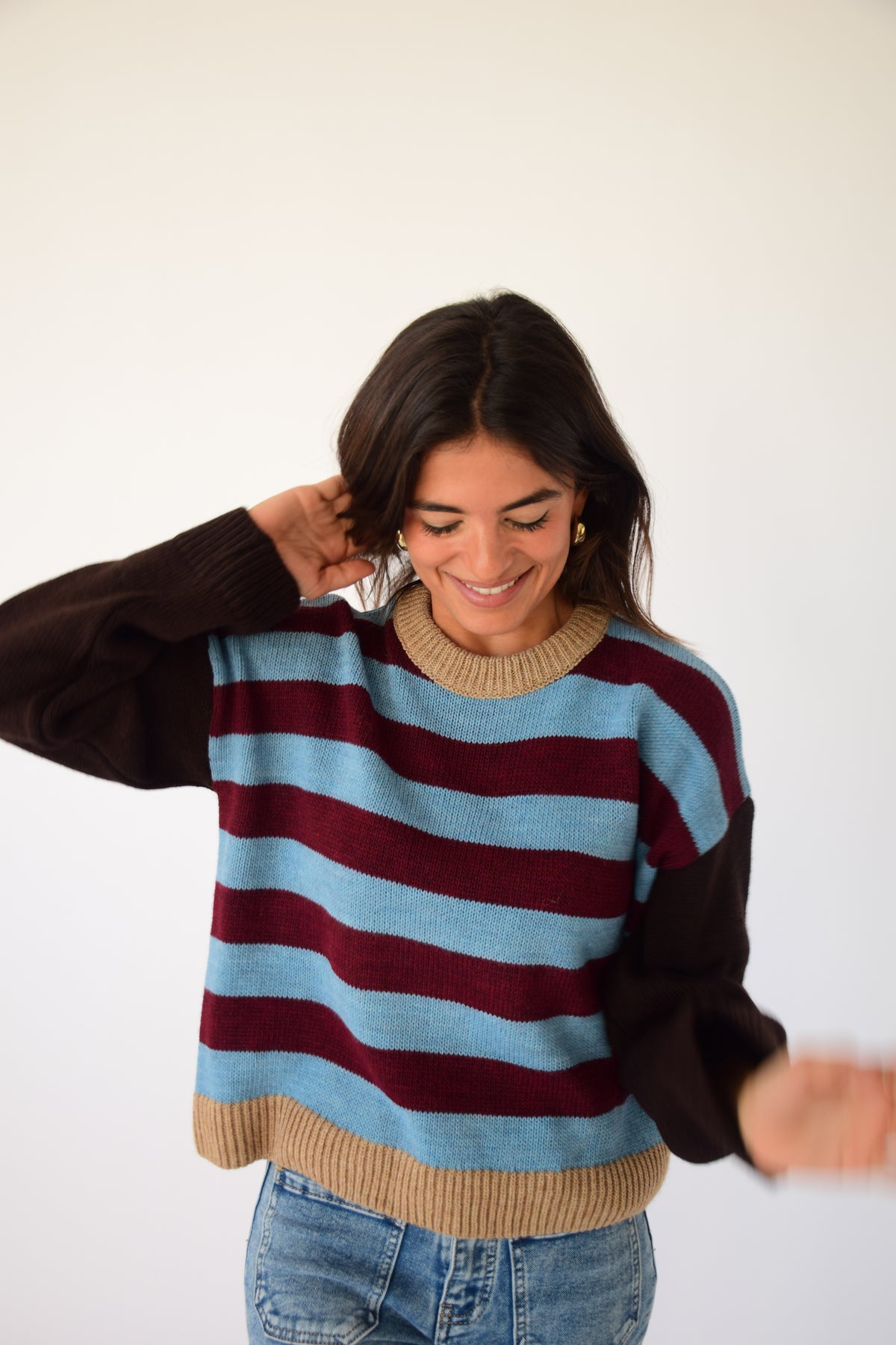 Jersey Abril Burgundy y Celeste