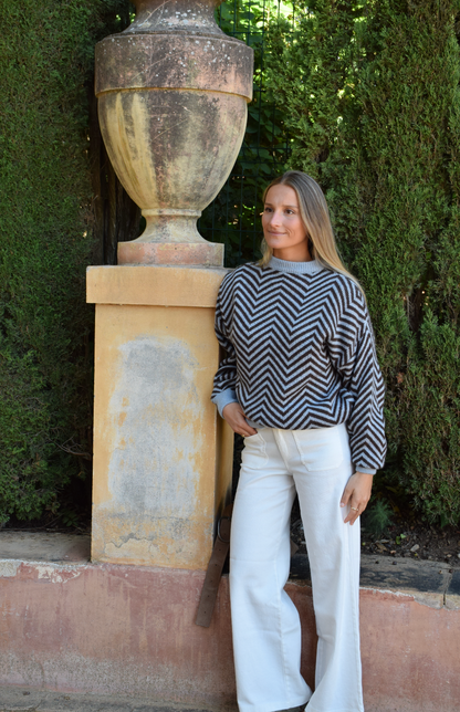 Jersey Leonor Azul y Marrón