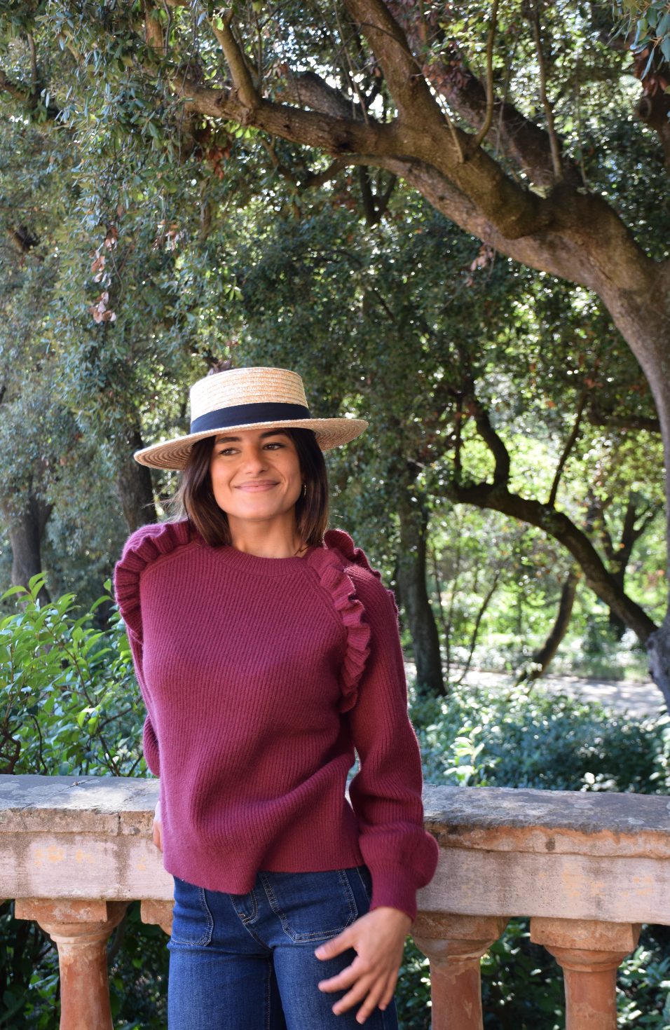 Jersey Nora Burgundy