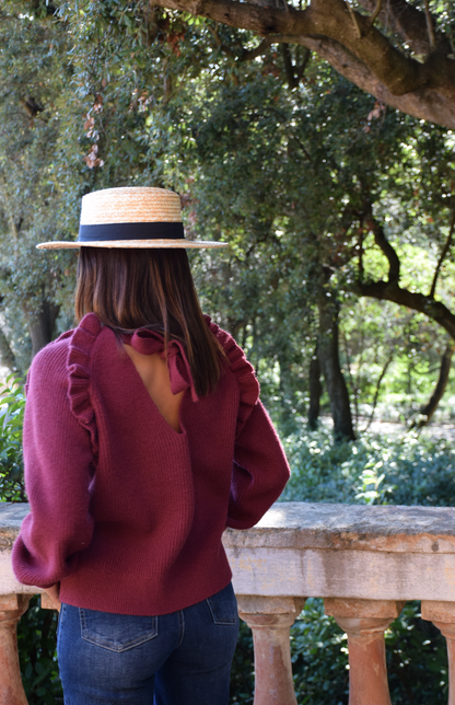 Jersey Nora Burgundy